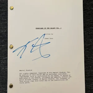 * KAREN GILLAN * signed full movie script * GUARDIANS OF THE GALAXY VOL. 2 * 2