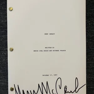 * MARY McCORMACK * signed full movie script * DEEP IMPACT * 1
