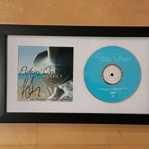 * KENNY CHESNEY * signed framed CD * PICKIN' ON * COA * 1