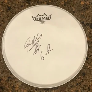 * STEVEN ADLER * signed 10" REMO drumhead  * GUNS N ROSES * PROOF * 2