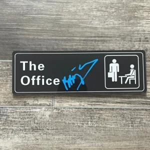 * BRIAN BUAMGARTNER * signed office sign * KEVIN MALONE * THE OFFICE * 1