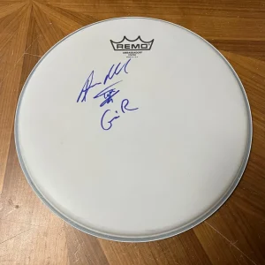 * STEVEN ADLER * signed 10" REMO drumhead * GUNS N' ROSES * DRUMMER * 5