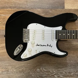 * CHARLIEONAFRIDAY * signed electric guitar * SAME FRIENDS * CHARLIE FINCH * 1