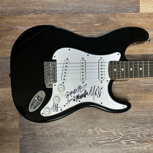 * BEAUTY SCHOOL DROPOUT * signed guitar * COLIE, BEEPUS, BARDO & MIKE ROSE * 3