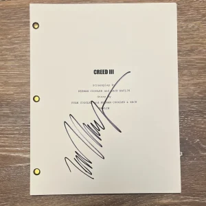 * TESSA THOMPSON * signed full movie script * CREED III *