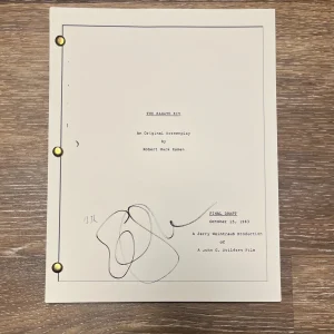 * ELISABETH SHUE * signed full movie script * THE KARATE KID * 1