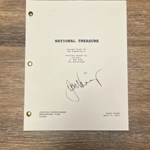 * JON VOIGHT * signed full movie script * NATIONAL TREASURE * 1