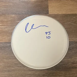 * DAVE KRUSEN * signed 10" drumhead * PEARL JAM * TEN * PROOF * 1
