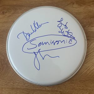 * SEMISONIC * signed 10" drumhead * DAN WILSON, JOHN MUNSON & JACOB SLICHTER * 1