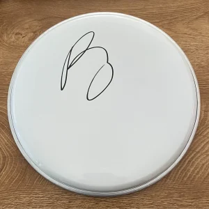 * PATRICK CARNEY * signed 10" drumhead * THE BLACK KEYS * 2
