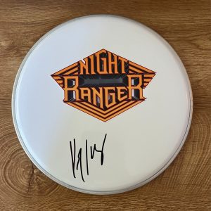 * KELLY KEAGY * signed 10" drumhead * NIGHT RANGER * 1