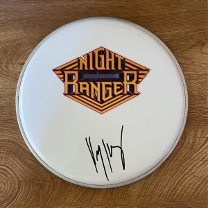 * KELLY KEAGY * signed 10" drumhead * NIGHT RANGER * 3