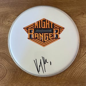 * KELLY KEAGY * signed 10" drumhead * NIGHT RANGER * 4