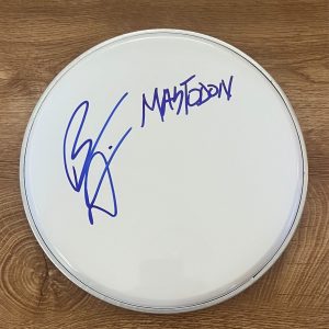 * BRANN DAILOR * signed 10" drumhead * MASTODON * 2