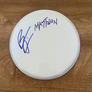 * BRANN DAILOR * signed 10" drumhead * MASTODON * 3