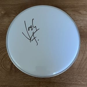 * JOSH FREESE * signed 10" drumhead * DEVO * THE VANDALS * FOO FIGHTERS *