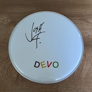 * JOSH FREESE * signed 10" drumhead * DEVO * DRUMMER * 2