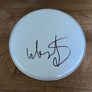 * STEVE WEST * signed 10" drumhead * PAVEMENT * DRUMMER * 2