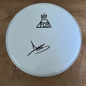 * ANDY HURLEY * signed 10" drumhead * FALL OUT BOY * DRUMMER * 4