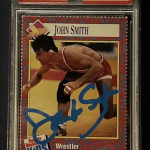 1991 Collegiate Collection Oklahoma State Cowboys John Smith SIGNED AUTO #25 PSA