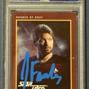 JONATHAN FRAKES Signed Card Auto 25th Anniversary Series 1 Riker STAR TREK PSA
