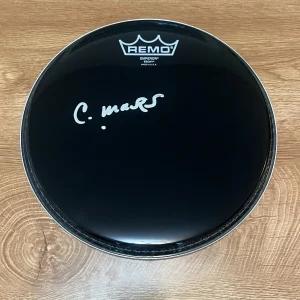 * CHRIS MARS * signed 14" drumhead * THE REPLACEMENTS *