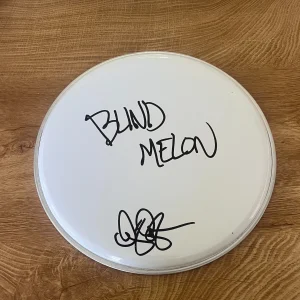 * GLEN GRAHAM * signed 10" drumhead * BLIND MELON DRUMMER *