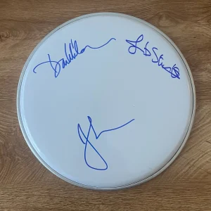 * SEMISONIC * signed 10" drumhead * DAN WILSON, JOHN MUNSON & JACOB SLICHTER *