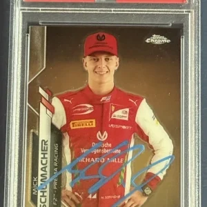 2020 Topps Chrome Formula 1 F1 Mick Schumacher Signed Auto Autograph #53 PSA