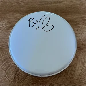 * BUTCH VIG * signed 10" drumhead * GARBAGE * NIRVANA * DRUMMER *