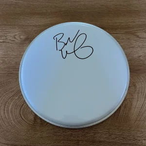 * BUTCH VIG * signed 10" drumhead * GARBAGE * NIRVANA * DRUMMER *