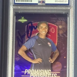 Naomi Girma Auto Signed 2022 Parkside Rookie #149 SD Wave USWNT Chelsea FC PSA