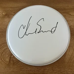 * CHAD SMITH * signed 10" drumhead * RED HOT CHILI PEPPERS *