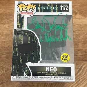 * LILLY & LANA WACHOWSKI * signed funko pop * NEO * MATRIX *