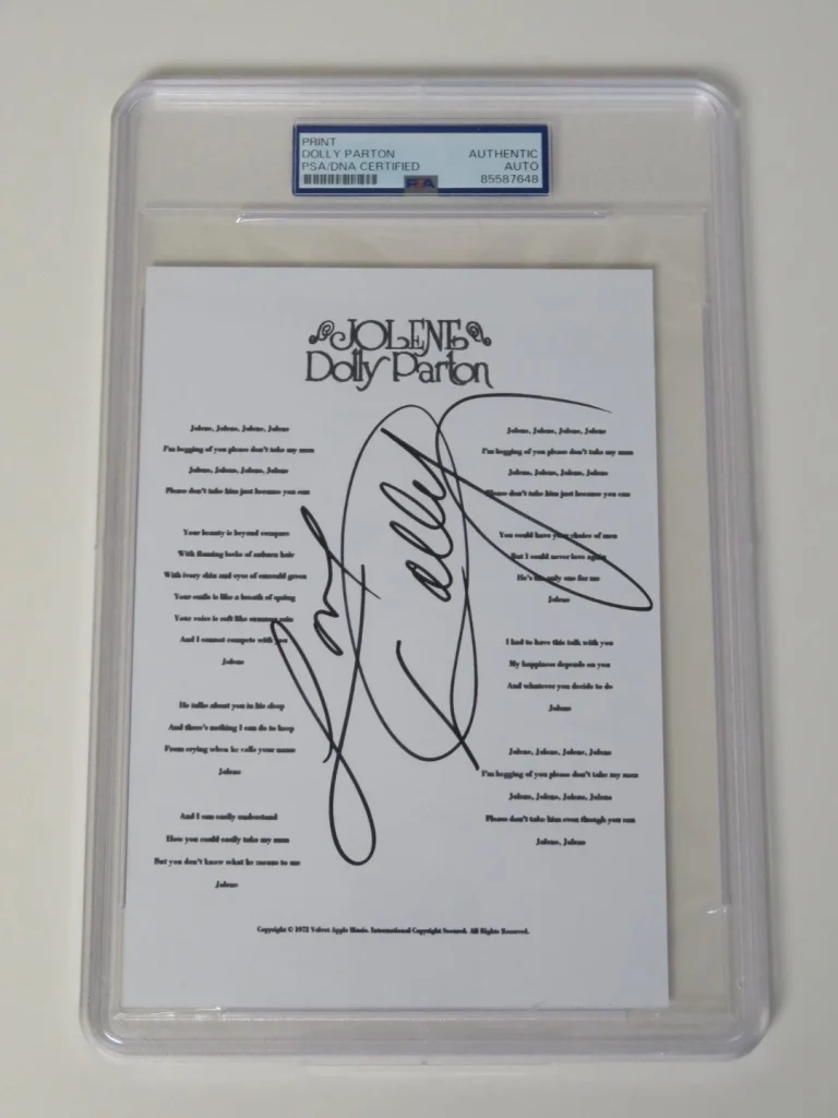 DOLLY PARTON Signed Autograph Auto 