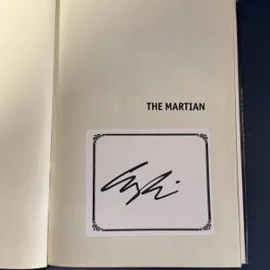 ANDY WEIR SIGNED AUTOGRAPHED First/1st Edition HC THE MARTIAN BOOK COA