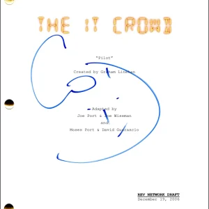 Chris O'Dowd Signed Autograph The IT Crowd Full Pilot Script Screenplay - Roy