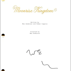 Wes Anderson Signed Autograph Moonrise Kingdom Movie Script Screenplay JSA COA