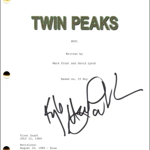 Kyle MacLachlan Signed Autograph Twin Peaks Pilot Script Screenplay w/ JSA COA