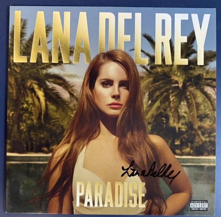 LANA DEL REY SIGNED PARADISE VINYL ALBUM POP SINGER AUTOGRAPH AUTHENTIC COA