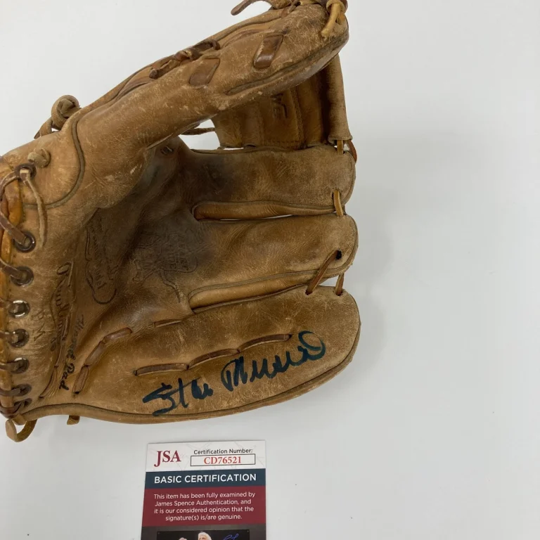 Stan Musial Signed Vintage 1950's Game Model Baseball Glove JSA COA