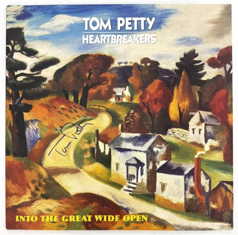 Tom Petty Signed Autograph Album Vinyl Record - Into the Great Wide Open JSA COA