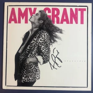 AMY GRANT SIGNED UNGUARDED ALBUM VINYL CHRISTIAN SINGER AUTOGRAPH COA