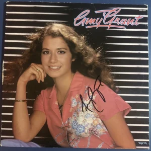 AMY GRANT SIGNED SELF TITLED 1977 ALBUM VINYL CHRISTIAN SINGER AUTOGRAPH COA