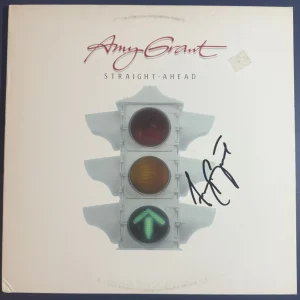 AMY GRANT SIGNED STRAIGHT AHEAD ALBUM VINYL CHRISTIAN SINGER AUTOGRAPH COA