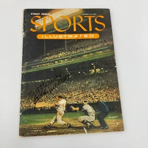 Eddie Mathews Signed 1954 Sports Illustrated First Issue JSA COA