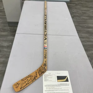 1974-1975 Philadelphia Flyers Stanley Cups Champs Team Signed Hockey Stick JSA