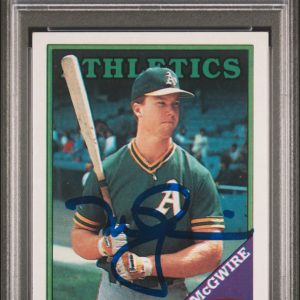 1988 Topps #580 Mark Mcgwire signed card PSA A Auto A