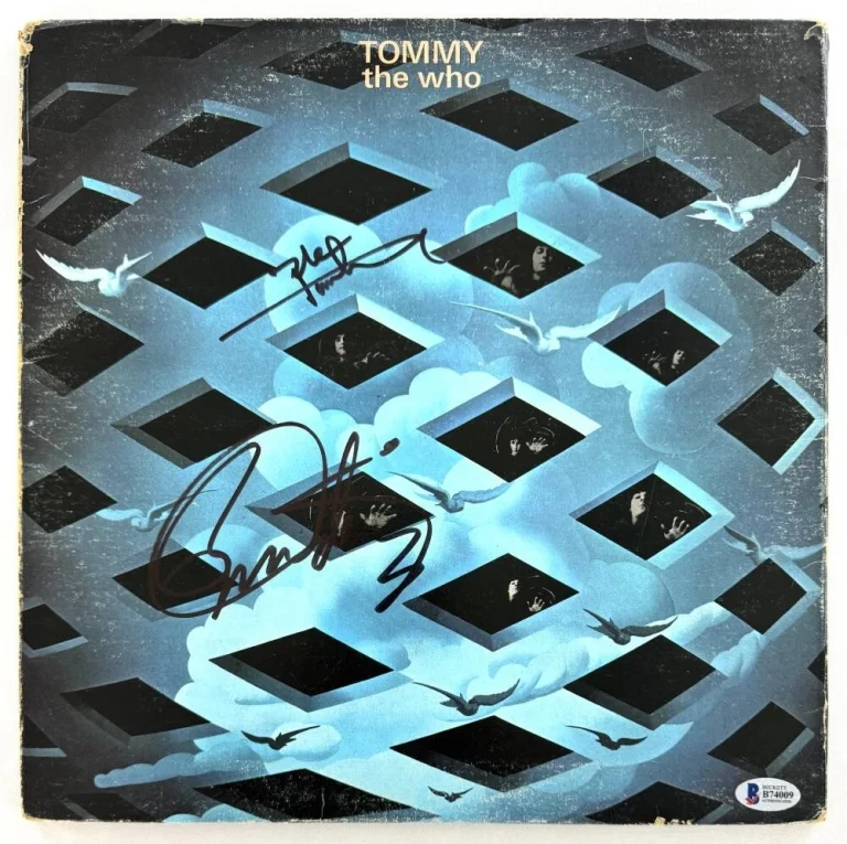 Roger Daltrey Pete Townshend Signed Autograph The Who Tommy Album w/ Beckett COA