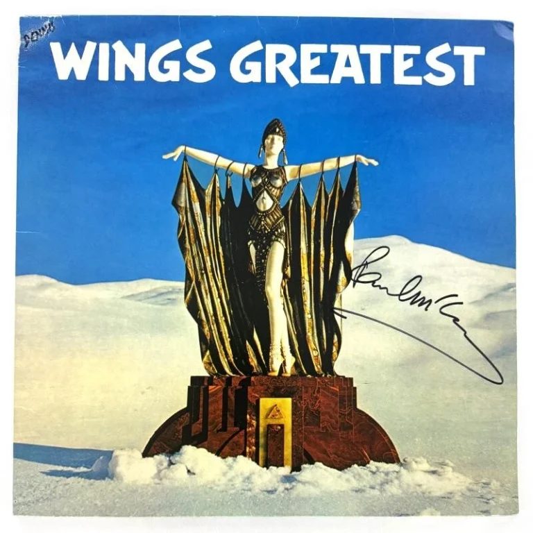 Paul McCartney Beatles Signed Autograph Wings Greatest Album Record  Beckett COA